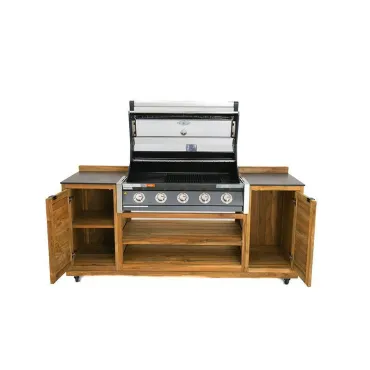 BBQ Cabinet Unit Trolley On Wheels - Bari