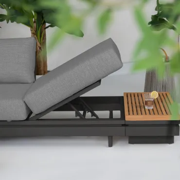 Bryson Aluminium Wood Deluxe Corner Sofa