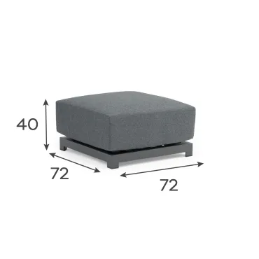Rex Aluminium Lounging Footstool