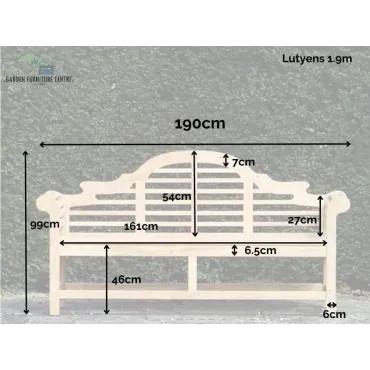 Lutyens Bench Lutyens 1.9m Bench | FSC® Certified