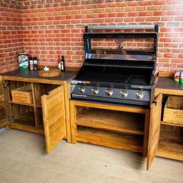 Bari Teak Outdoor Kitchen Set 3