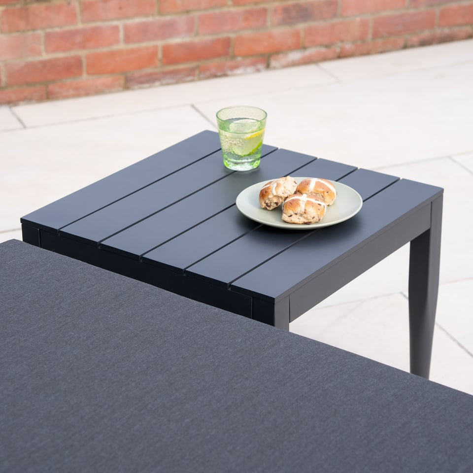 Duke Fabric Aluminium Sun Lounger
