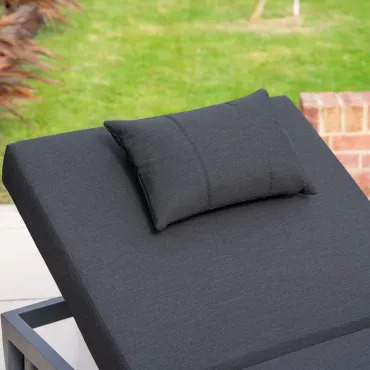 Duke Fabric Aluminium Sun Lounger