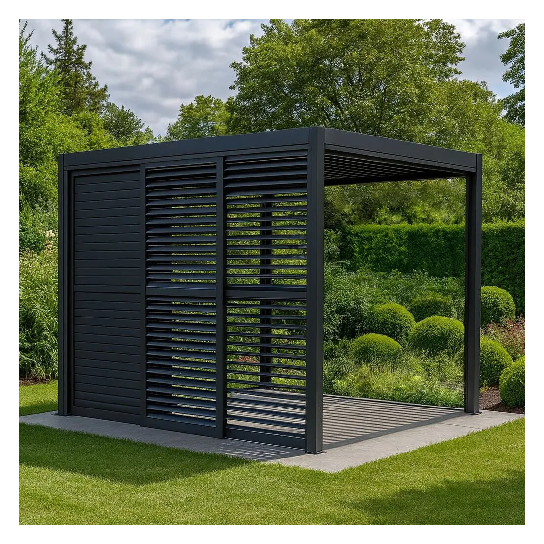 Como Pergola Sliding Louvre Panel Door 3m