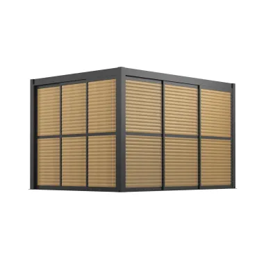 Como Pergola Sliding Louvre Panel Door 3m