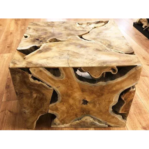 Reclaimed Teak Root Square Coffee Table