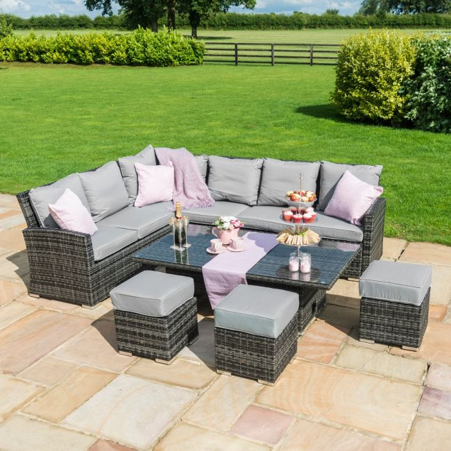 Adjustable Table Outdoor Rattan Furniture, Kingston Outdoor Furniture Collection