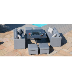 Fuzion Cube Sofa Set - With Fire pit