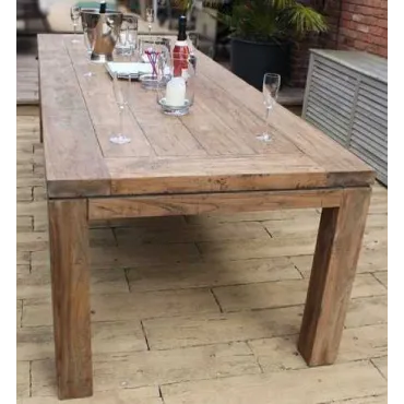 York Reclaimed Teak Dining Table 2.8M
