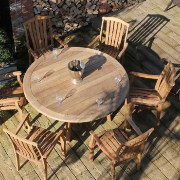 Westminster 6 Chair Dining Set - Certified Teak