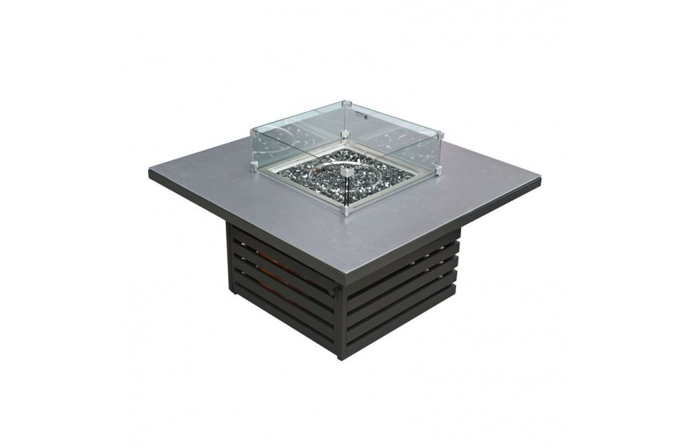 San Marino Firepit Table, White Fire Pit Table