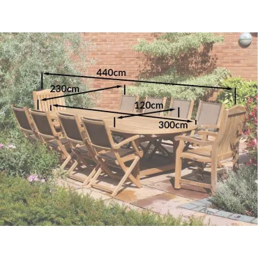 Chunky 3m Table & 10 Chair Set | FSC® Certified  - 2