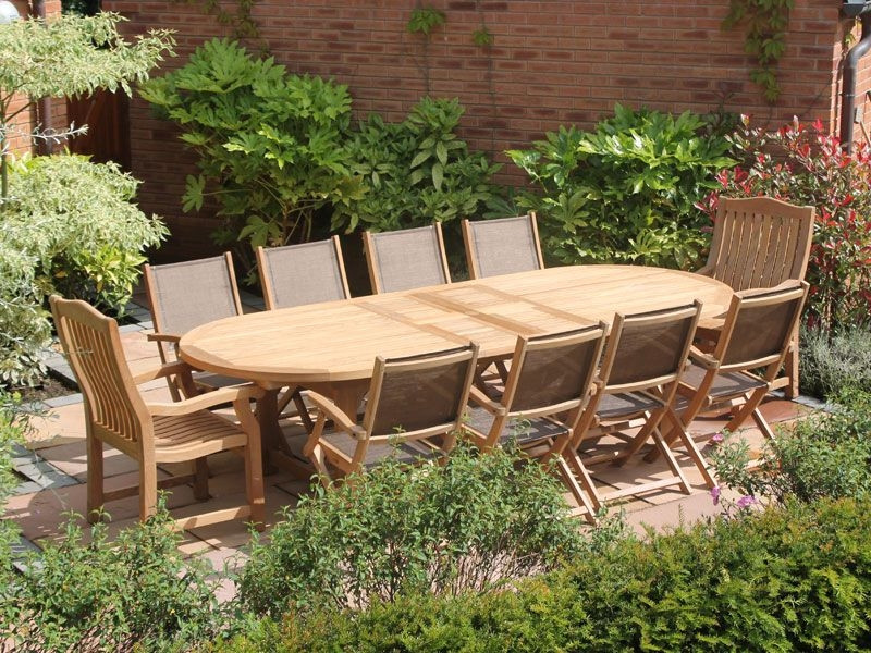 Chunky 3m Table & 10 Chair Set - Certified Teak