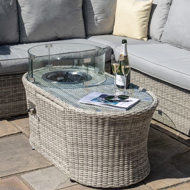 Oxford - Oval Fire Pit Coffee Table