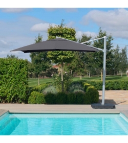 Cantilever 3m Square Rotating Parasol With LED Lights