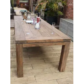 York Reclaimed Teak Dining Table 2.4M