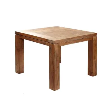 York 1m Square Teak Table