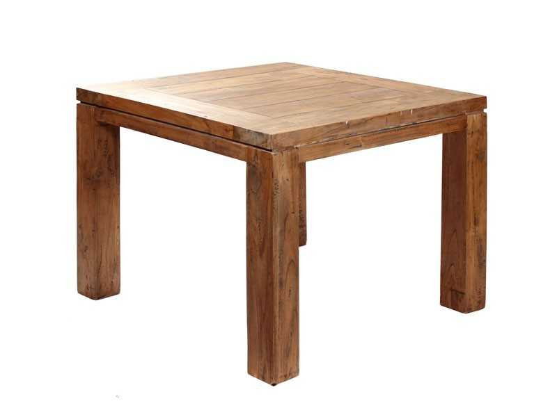 York 1m Square Teak Table