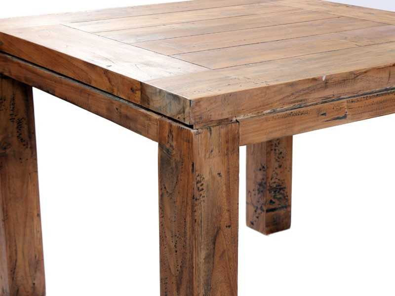 York 1m Square Teak Table