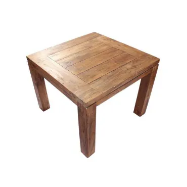 York 1m Square Teak Table