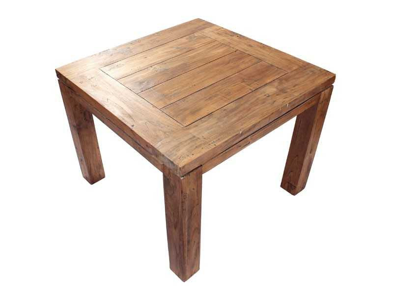 York 1m Square Teak Table