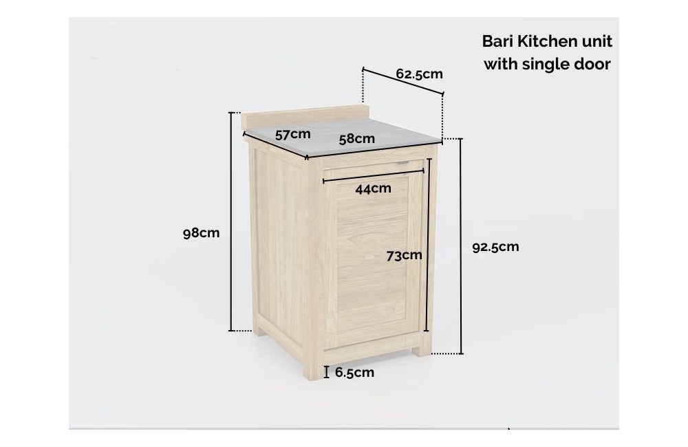 Outdoor Kitchens Bari Kitchen Single Door Unit