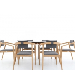 Mustique 6 Chair Dining Set | FSC® Certified