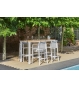 Aluminium Outdoor Dining Monte Vari Bar set & 4 Chairs