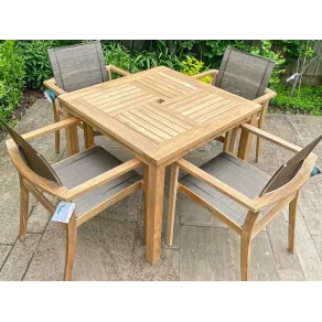 Windsor Table 90cm Square Teak Certified
