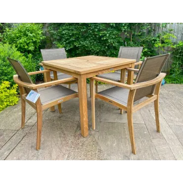 Windsor Table 90cm Square Teak Certified