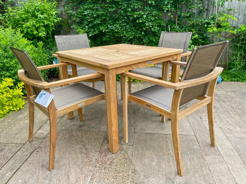 Windsor Table 90cm Square Teak Certified