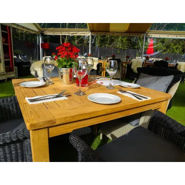 Windsor Table 90cm Square Teak Certified
