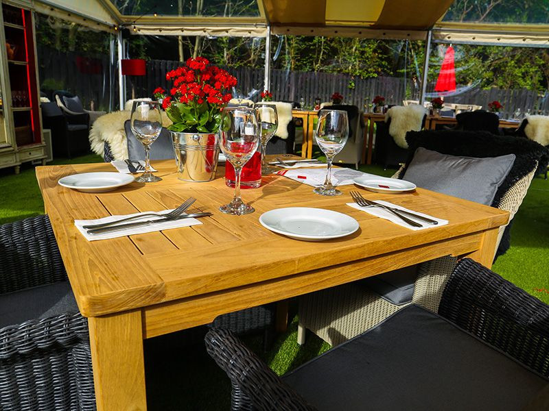 Windsor Table 90cm Square Teak Certified