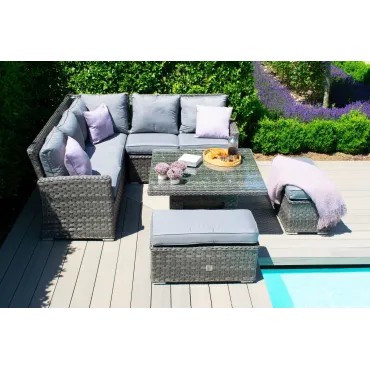 Victoria Square Rattan Corner Dining Set