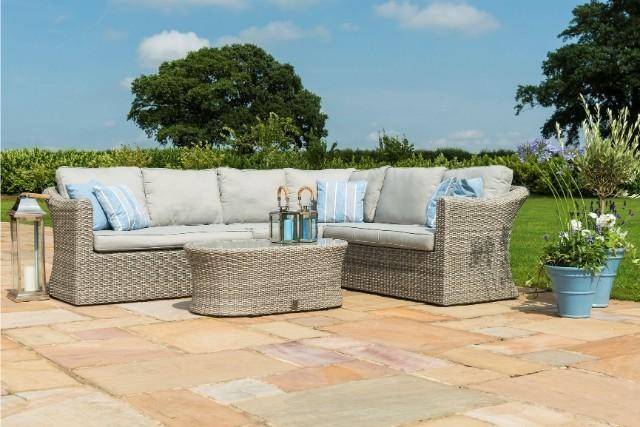 Oxford Large Rattan Corner Sofa Set