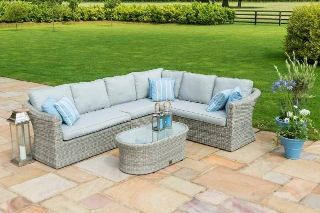 Oxford Large Rattan Corner Sofa Set