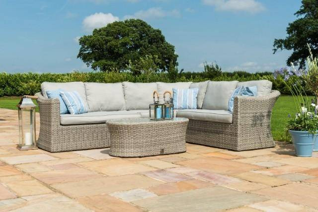 Oxford Large Rattan Corner Sofa Set