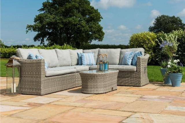 Oxford Large Rattan Corner Sofa Set