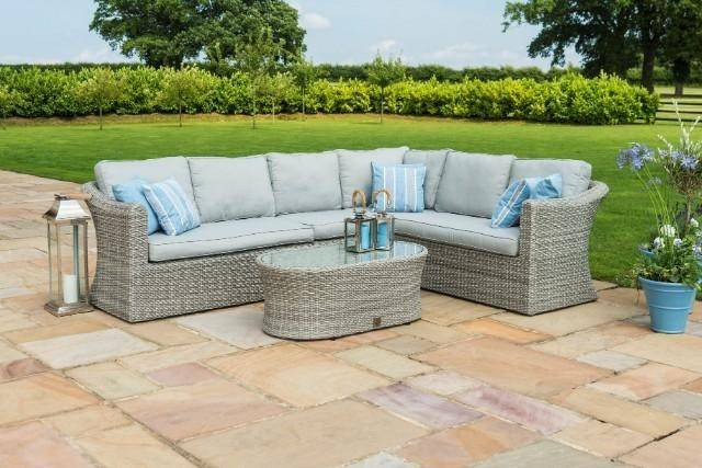 Oxford Large Rattan Corner Sofa Set