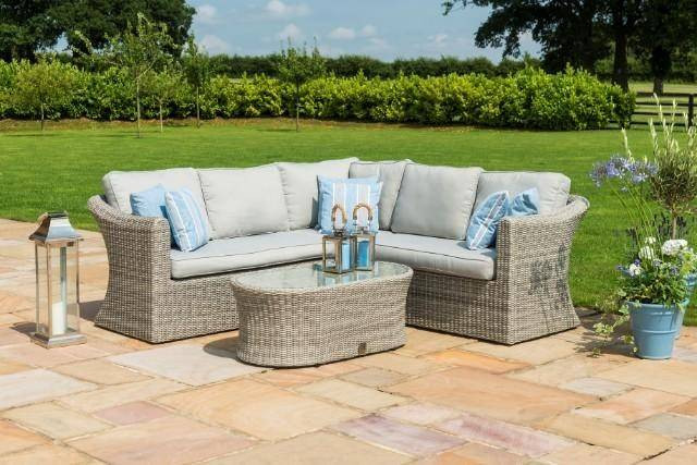 Oxford Small Rattan Corner Sofa Set