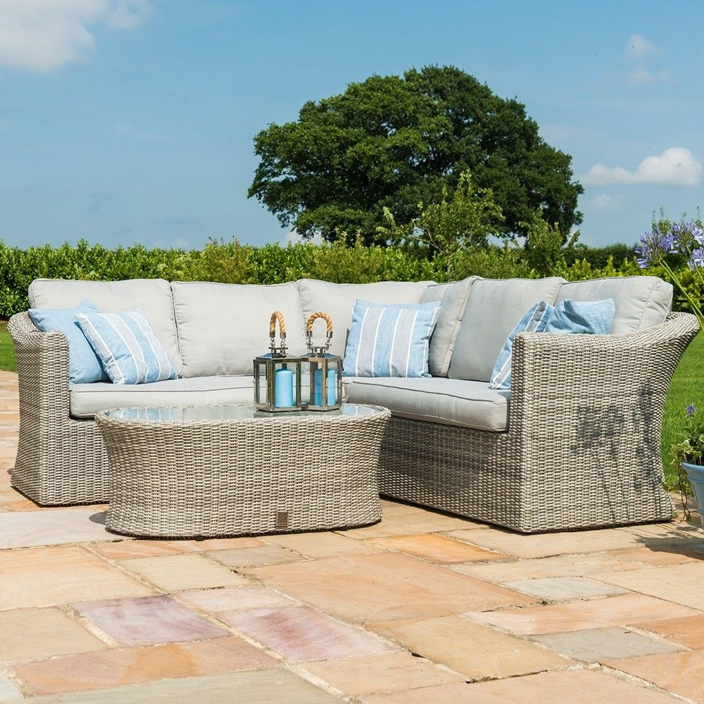 Oxford Small Rattan Corner Sofa Set