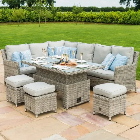 OXFORD CORNER SOFA DINING SET WITH ICE BUCKET OXFORD CORNER SOFA DINING SET WITH ICE BUCKET