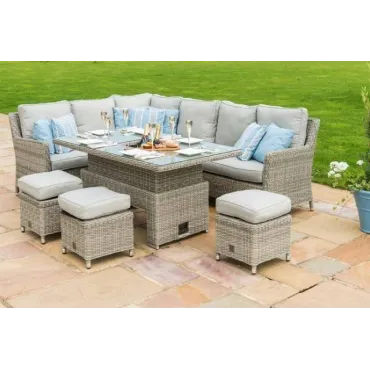 OXFORD CORNER SOFA DINING SET WITH ICE BUCKET OXFORD CORNER SOFA DINING SET WITH ICE BUCKET