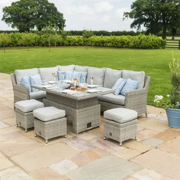 OXFORD CORNER SOFA DINING SET WITH ICE BUCKET OXFORD CORNER SOFA DINING SET WITH ICE BUCKET