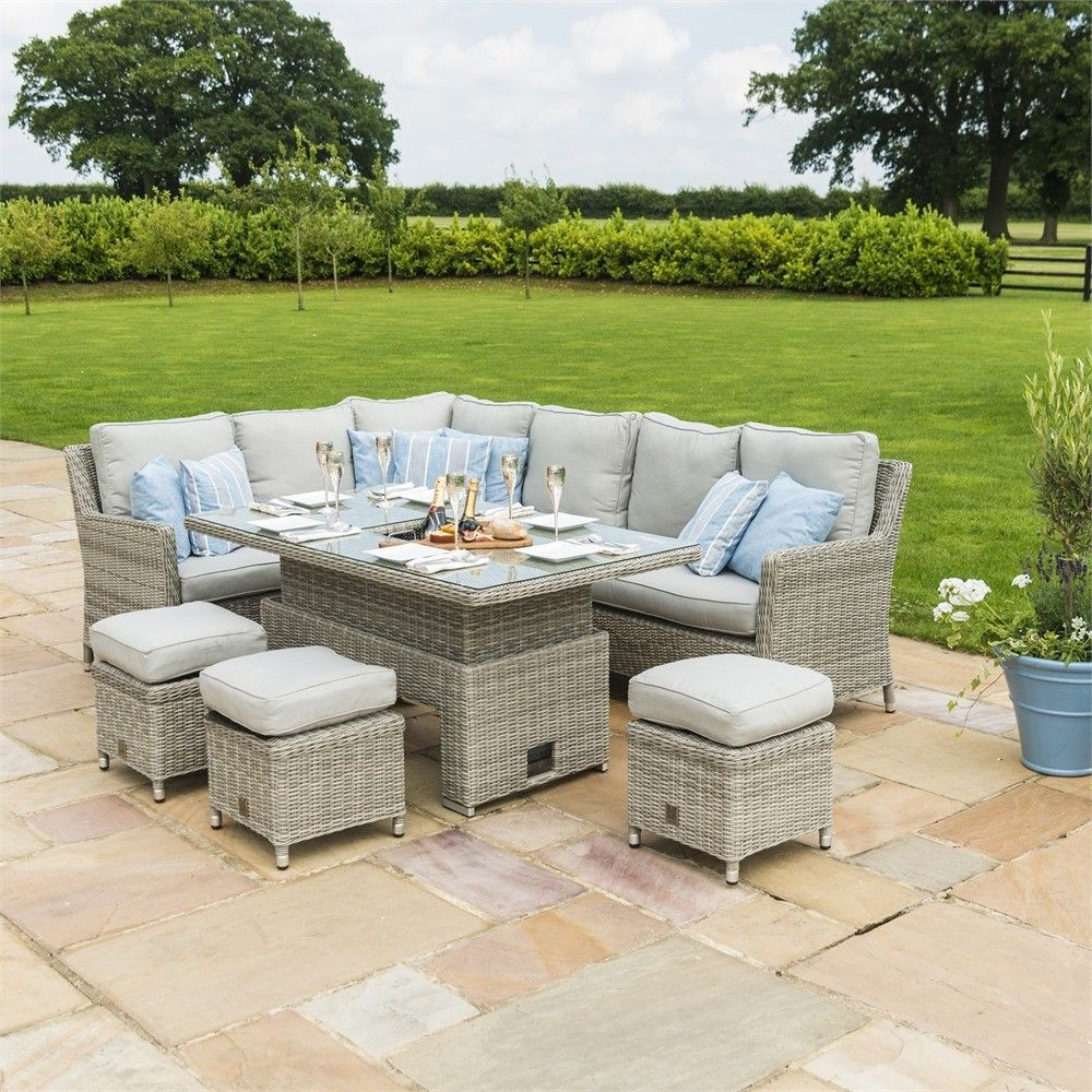 OXFORD CORNER SOFA DINING SET WITH ICE BUCKET