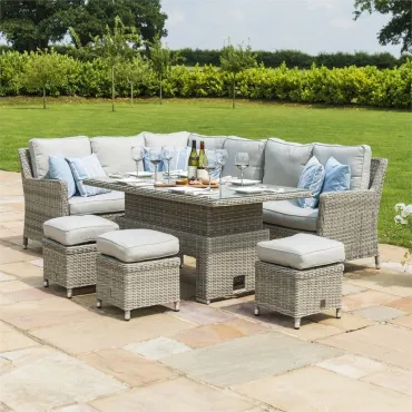 OXFORD CORNER SOFA DINING SET WITH ICE BUCKET OXFORD CORNER SOFA DINING SET WITH ICE BUCKET