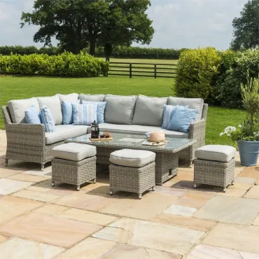 OXFORD CORNER SOFA DINING SET WITH ICE BUCKET OXFORD CORNER SOFA DINING SET WITH ICE BUCKET