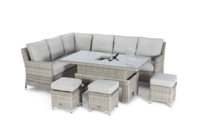 OXFORD CORNER SOFA DINING SET WITH ICE BUCKET