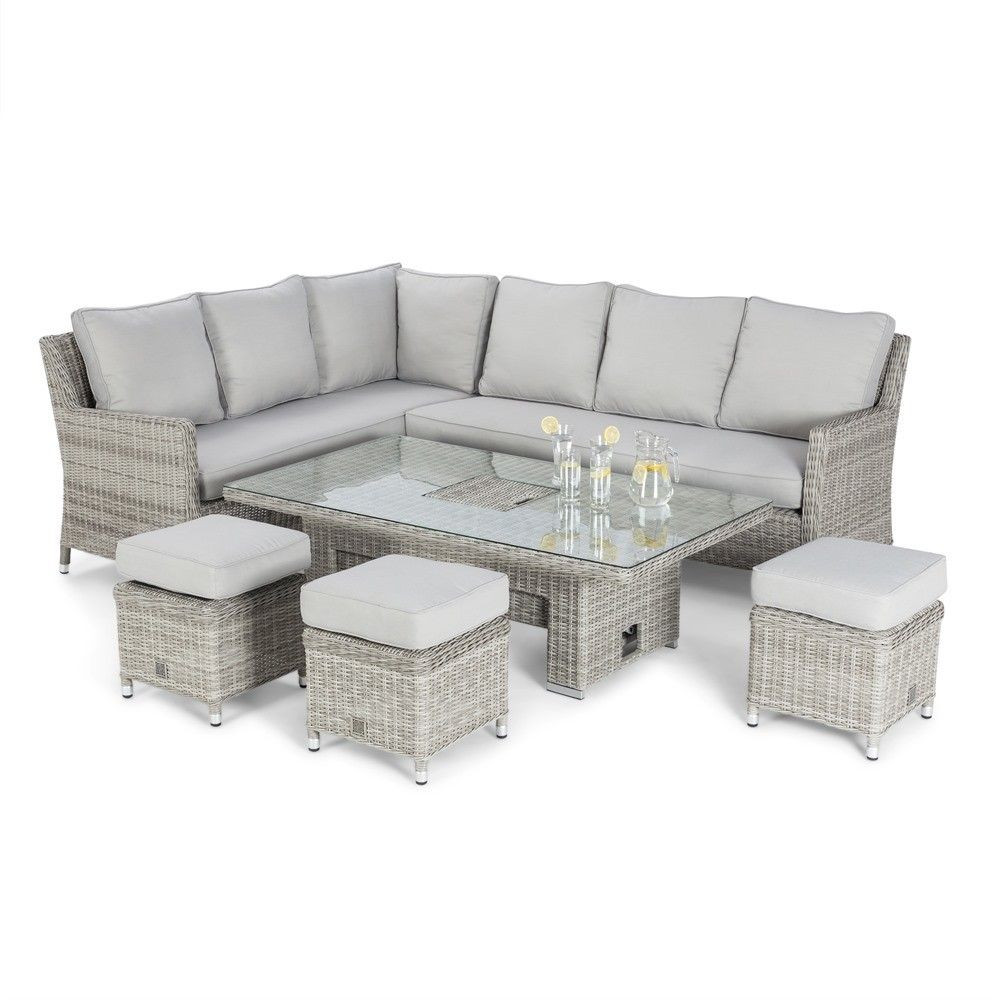 OXFORD CORNER SOFA DINING SET WITH ICE BUCKET