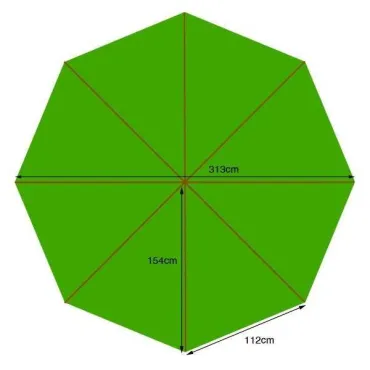 Parasol canopy - 300cm diameter